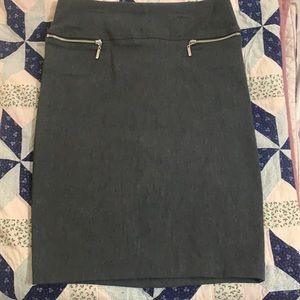 Dark Grey Pencil Skirt